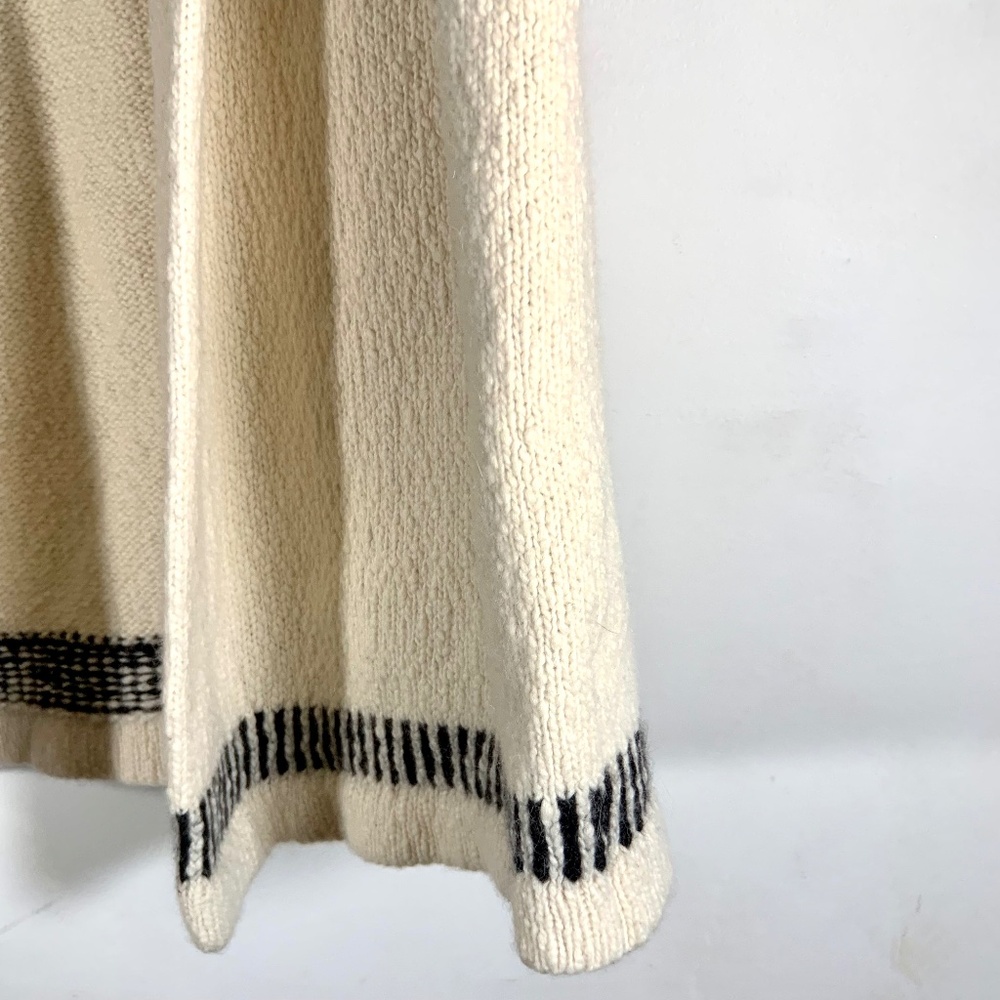 Nili Lotan Fair Isle Nordic Knit Open Cardigan Sweater Alpaca Wool Blend Size M - Picture 4 of 10